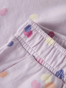 NAME IT Shorts Vigga Lavender Fog Hearts